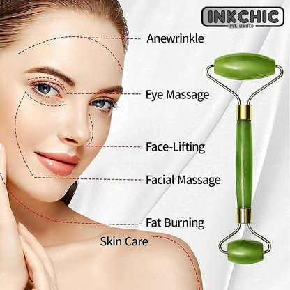 Buy Inkchic Jade Stone Face Massage Roller Online in India